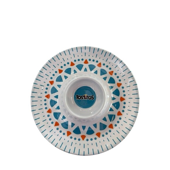 TOSTITOS CHIP AND DIP SNACK SERVER TAILGATING RARE! Plastic - Picture 1 of 2